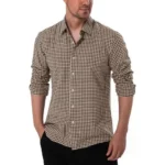 Men Regular Fit Plaid Formal Shirt